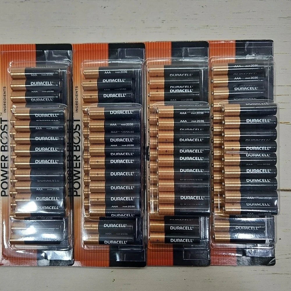 Duracell Power Boost AAA Batteries Lot of 4 96 Count 4x24 Packs Expires‎ 2036
